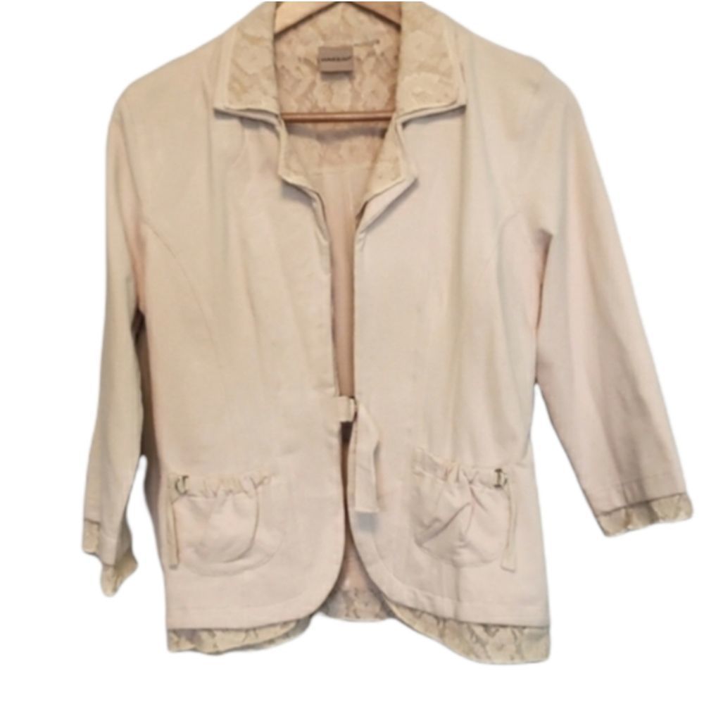 3 for $25 Massini Lace Cream Blazer Jacket Small